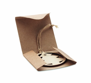 Logo trade promotional gifts image of: Wooden tree shape hanger